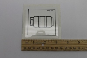 Genie Lift Part # 28160GT - DECAL,LABEL,LIQUID PROPANE, EA