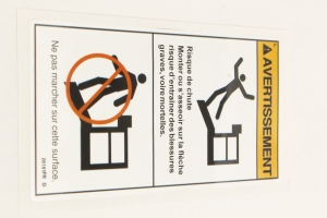 Genie Lift Part # 28181FRGT - DECAL,WARN,NO STEP OR RIDE, EA