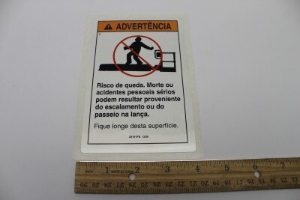 Genie Lift Part # 28181PBGT - DECAL,WARN,NO STEP OR RIDE, EA