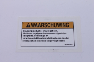 Genie Lift Part # 28236DUGT - DECAL,WARN,FAILURE READ MANUAL, EA