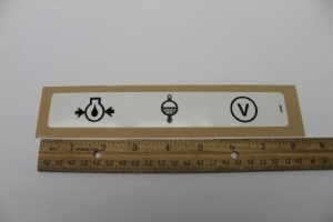 Genie Lift Part # 28237GT - DECAL,ENGINE GAUGES LABEL, EA