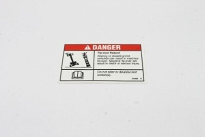 Genie Lift Part # 31060GT - DECAL,DANGER DO NOT ALTER SWTC, EA