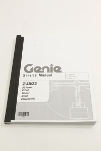 Genie Lift Part # 31497GT - MANUAL,SERVICE,Z45MP, EA