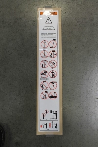 Genie Lift Part # 32305GT - DECAL,SAFETY,HOIST SUPER, EA