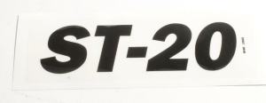 Genie Lift Part # 32927GT - DECAL,MODEL HEIGHT ST20, EA
