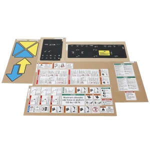 Genie Lift Part # 33483GT - DECAL KIT,SAFETY/INSTRUCTIONA*, EA