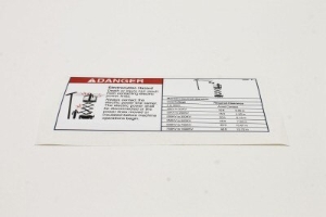 Genie Lift Part # 43696GT - DECAL,DANGER,ELEC HAZARD,GS, EA