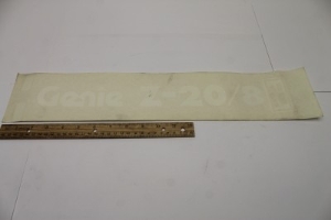 Genie Lift Part # 44757GT - DECAL,COSMETIC,Z-20/8N, EA