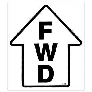Genie Lift Part # 45403GT - DECAL,FORWARD ARROW, EA