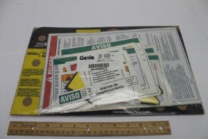 Genie Lift Part # 46192SPGT - DECAL KIT,INSTRUCTIONAL,Z30N, EA