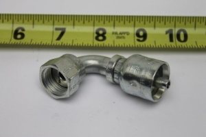 Genie Lift Part # 48811GT - HOSE END,FEM SW,90D,ORFS,-6-4, EA