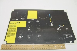 Genie Lift Part # 52436GT - DECAL,PLATFORM CONTROL PANEL, EA