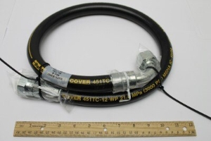 Genie Lift Part # 61073-3930GT - HOSE ASSY.,3/4",90,FEM,STR FEM, EA