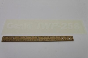 Genie Lift Part # 62045GT - DECAL,COSMETIC,GENIE IWP-25S, EA