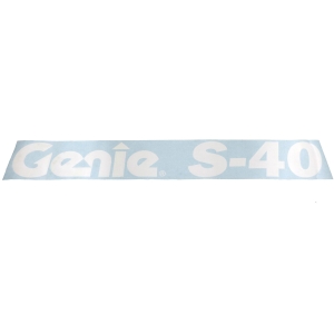 Genie Lift Part # 62072GT - DECAL,COSMETIC,GENIE S-40***, EA