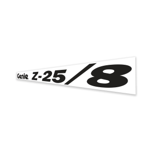 Genie Lift Part # 62937GT - DECAL,COSMETIC,GENIE Z-25/8, EA