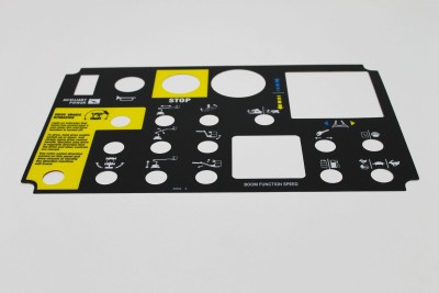 Genie Lift Part # 65054GT - DECAL,PLATFORM CONTROL PANEL, EA