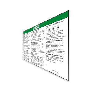 Genie Lift Part # 65269SPGT - DECAL,NOTICE,OPERATING INST., EA