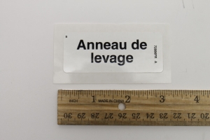 Genie Lift Part # 72086FRGT - DECAL,LABEL,LIFTING EYE, EA