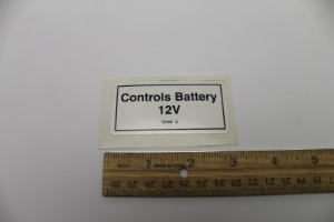 Genie Lift Part # 72169GT - DECAL,LABEL,CONTROLS BATTERY, EA
