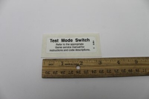 Genie Lift Part # 72818GT - DECAL,LABEL, TEST MODE, EA