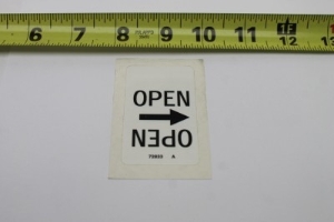 Genie Lift Part # 72833GT - DECAL,LABEL,OPEN,LATCH, EA