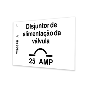 Genie Lift Part # 72968PBGT - DECAL, LABEL, 25A CB, EA