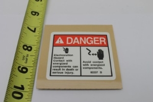 Genie Lift Part # 82237GT - DECAL,DANGER,HIGH VOLTAGE, EA