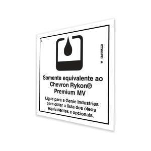Genie Lift Part # 82366PBGT - DECAL,LABEL,CHEVRON RYKON***, EA