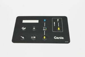 Genie Lift Part # 82418GT - DECAL,GROUND CONTROL PANEL, EA
