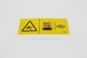 Genie Lift Part # 82474GT - DECAL SYMBOL USE SAFETY ARM, EA