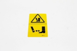 Genie Lift Part # 82475GT - DECAL,WARNING,CRUSHING HAZARD, EA