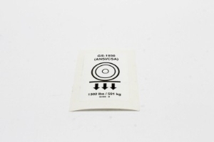 Genie Lift Part # 82486GT - DECAL,LABEL,WHEEL LOAD 1930, EA
