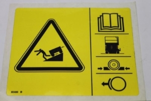 Genie Lift Part # 82495GT - DECAL SYMBOL BRAKE REL SAFETY, EA