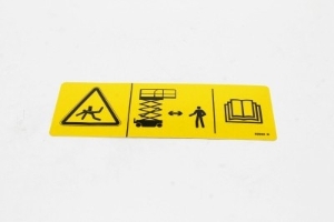 Genie Lift Part # 82562GT - DECAL, SYMBOL - CRUSHING HAZARD, EA
