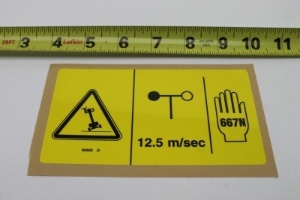 Genie Lift Part # 82602GT - DECAL,DANGER,MAX SIDE FRC,667N, EA