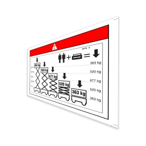 Genie Lift Part # 82778GT - DECAL,DANGER,MAXCAP CE GS2032*, EA