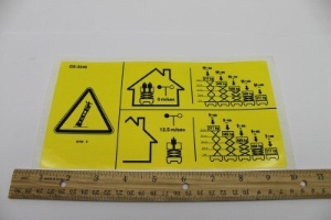 Genie Lift Part # 82789GT - DECAL,SYM-MAXCAP CE GS3246, EA