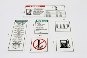 Genie Lift Part # 84405GT - DECAL KIT,SFTY/INSTR.GAS,GS68, EA