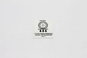 Genie Lift Part # 97693GT - DECAL,LABEL,WHEEL LOAD 2632, EA