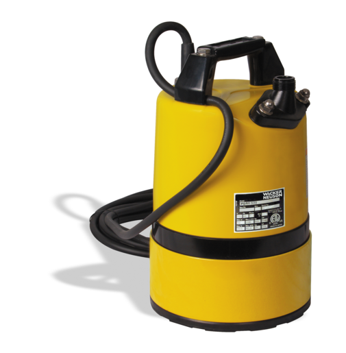 Wacker Neuson PSR1 500 Submersible Pump - 110V/6.1A, 2/3hp, 20' Cord, 60hz (5000620411) Wacker Neuson PSR1 500 Submersible Pump - 110V/6.1A, 2/3hp, 20' Cord, 60hz (5000620411)