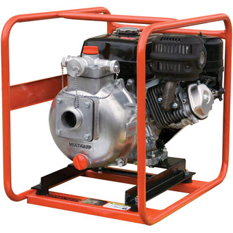 Multiquip #QPT205SLT -  2" Suction, High Pressure Pump, 126 GPM, 312 MAX Head, Honda GX240