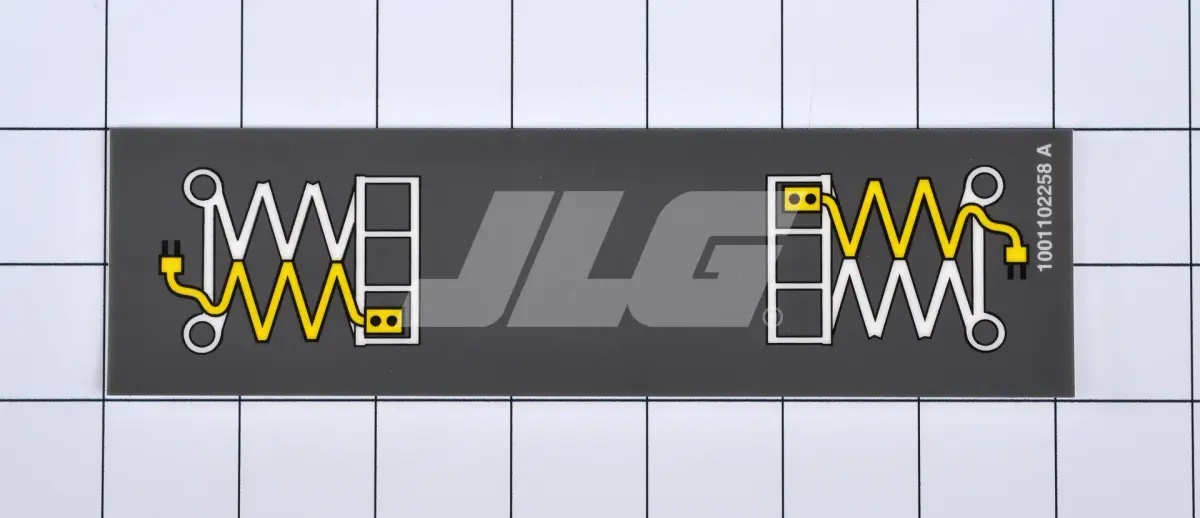 JLG Part # 1001102258 | DECAL,AC LABEL, EA
