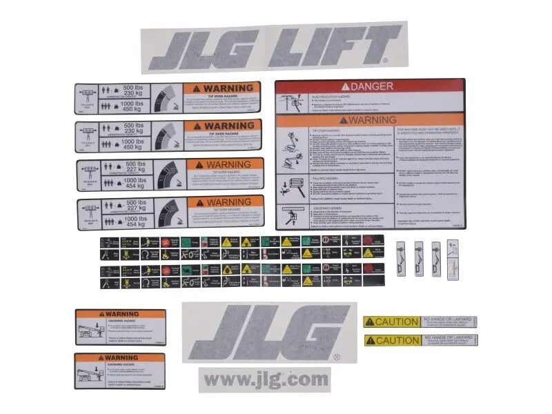 JLG Part # 1001108720 | KIT, PLATF. DECALS 800A, EA