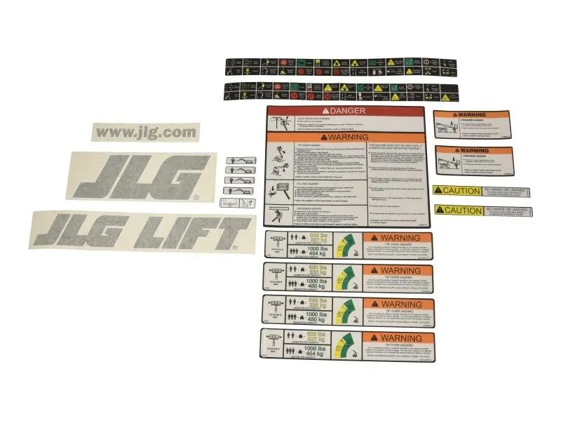 JLG Part # 1001108722 | KIT, PLATF.DECALS 800S, EA