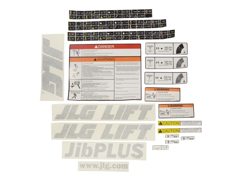 JLG Part # 1001108726 | KIT, PLATF.DECALS E300A/AJ/AJP, EA
