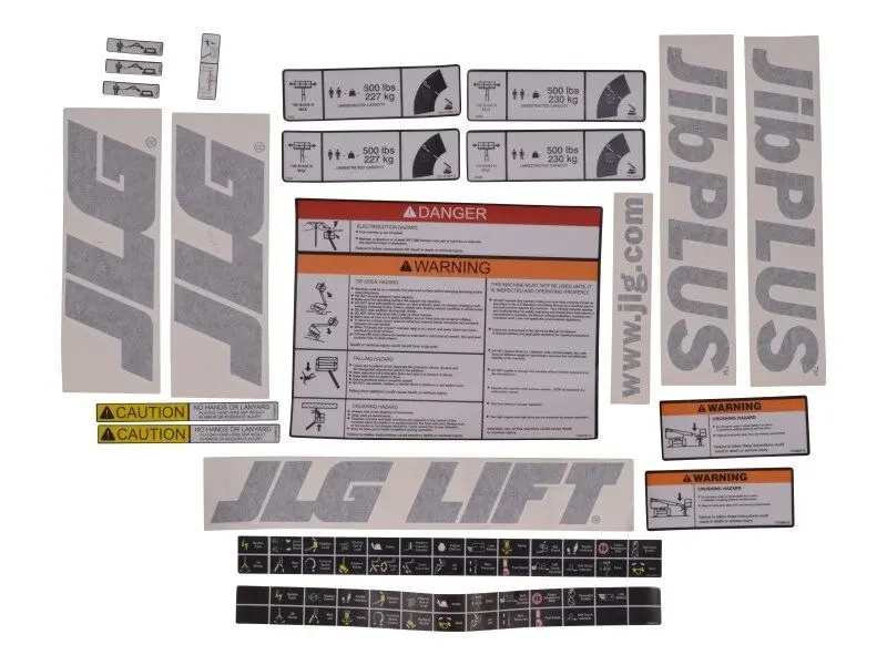 JLG Part # 1001108728 | KIT,PLATF.DECALS E/M600J/JP, EA