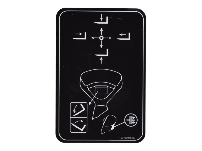 JLG Part # 1001109458 | DECAL,BOOM CONTROL, EA