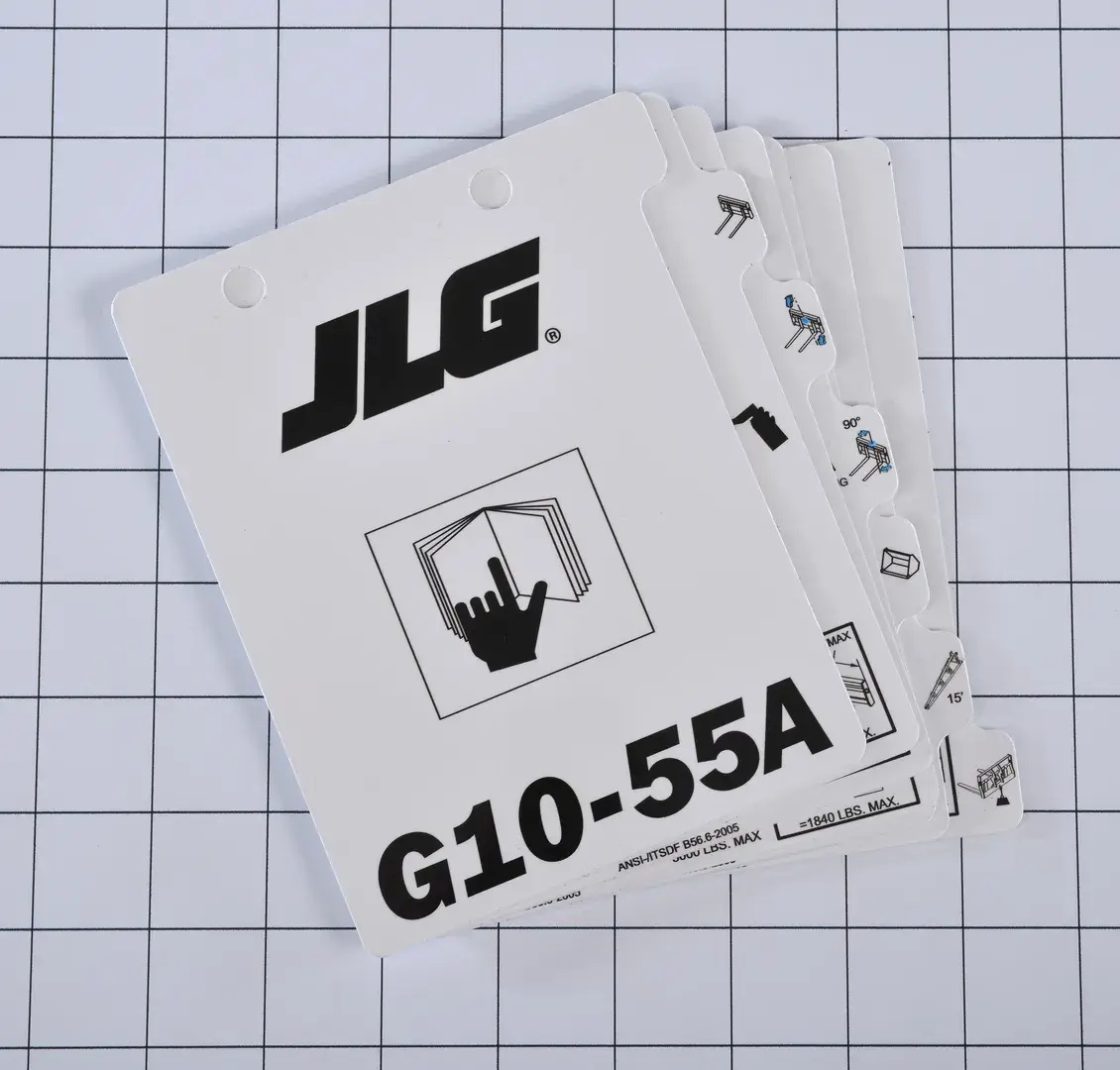 JLG Part # 1001115135 | LOAD,BOOKLET G10-55A, EA