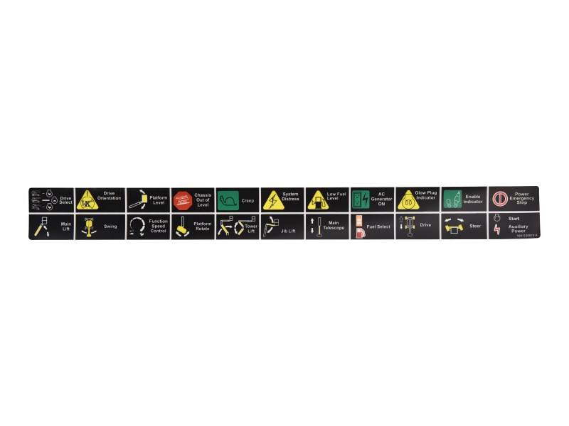 JLG Part # 1001120010 | DECAL,LEGEND PLF, EA